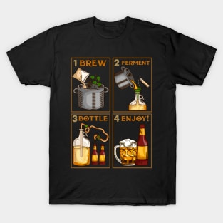 Home Brewing Gift for a Craft Beer Lover graphic T-Shirt